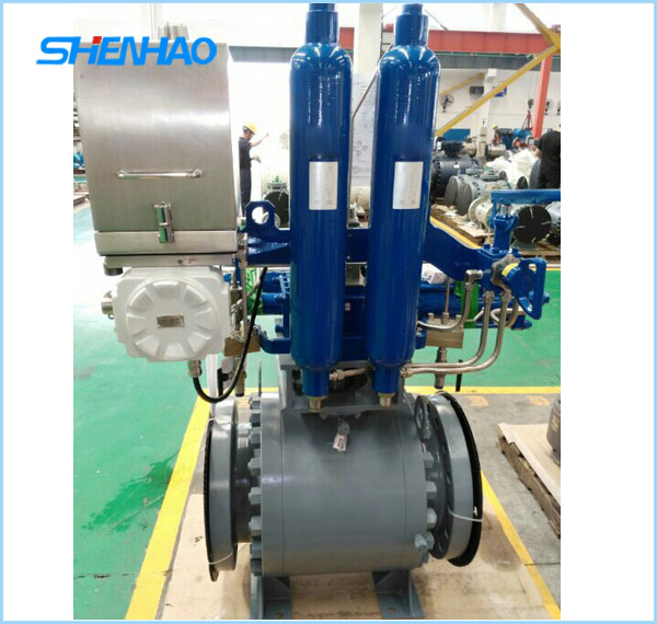 Trunnion ball valves