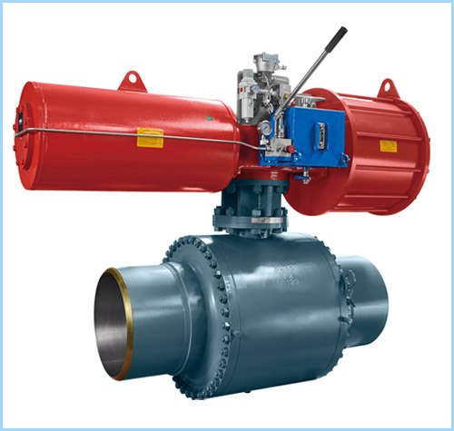 Pneumatic ball valve