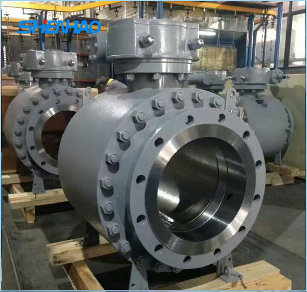 Forged steel trunnionball valve