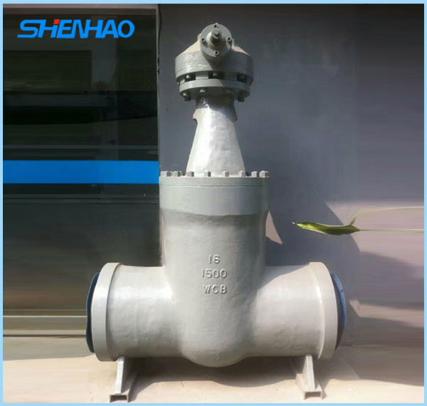 High pressure power station gate valve