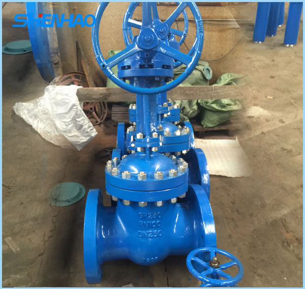 Bevel gear DIN gate valve DN250
