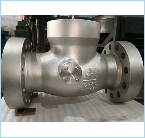 High pressure swing check valve